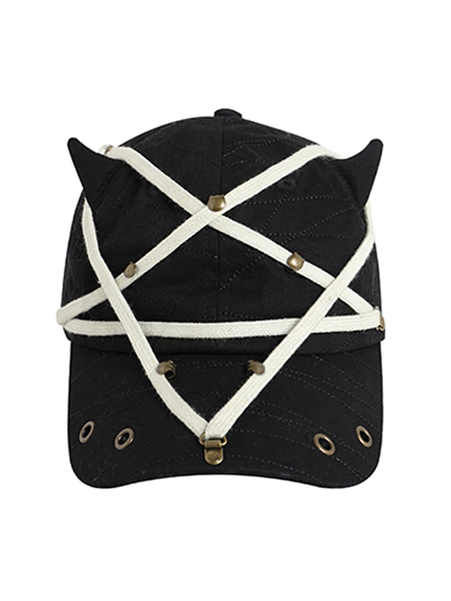 Thesupermade Star Washed Denim Baseball Cap sold by Thesupermade