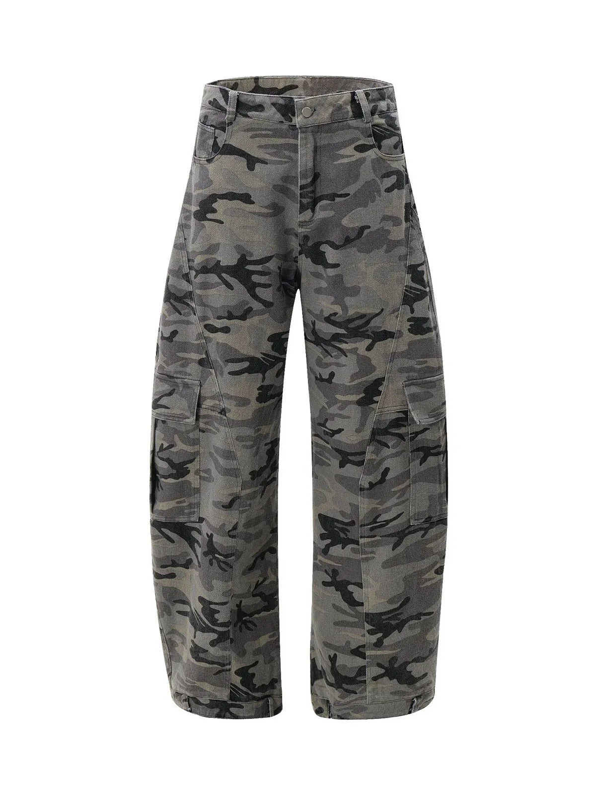 Thesupermade Camouflage Multi Pocket Cargo Pants sold by Thesupermade