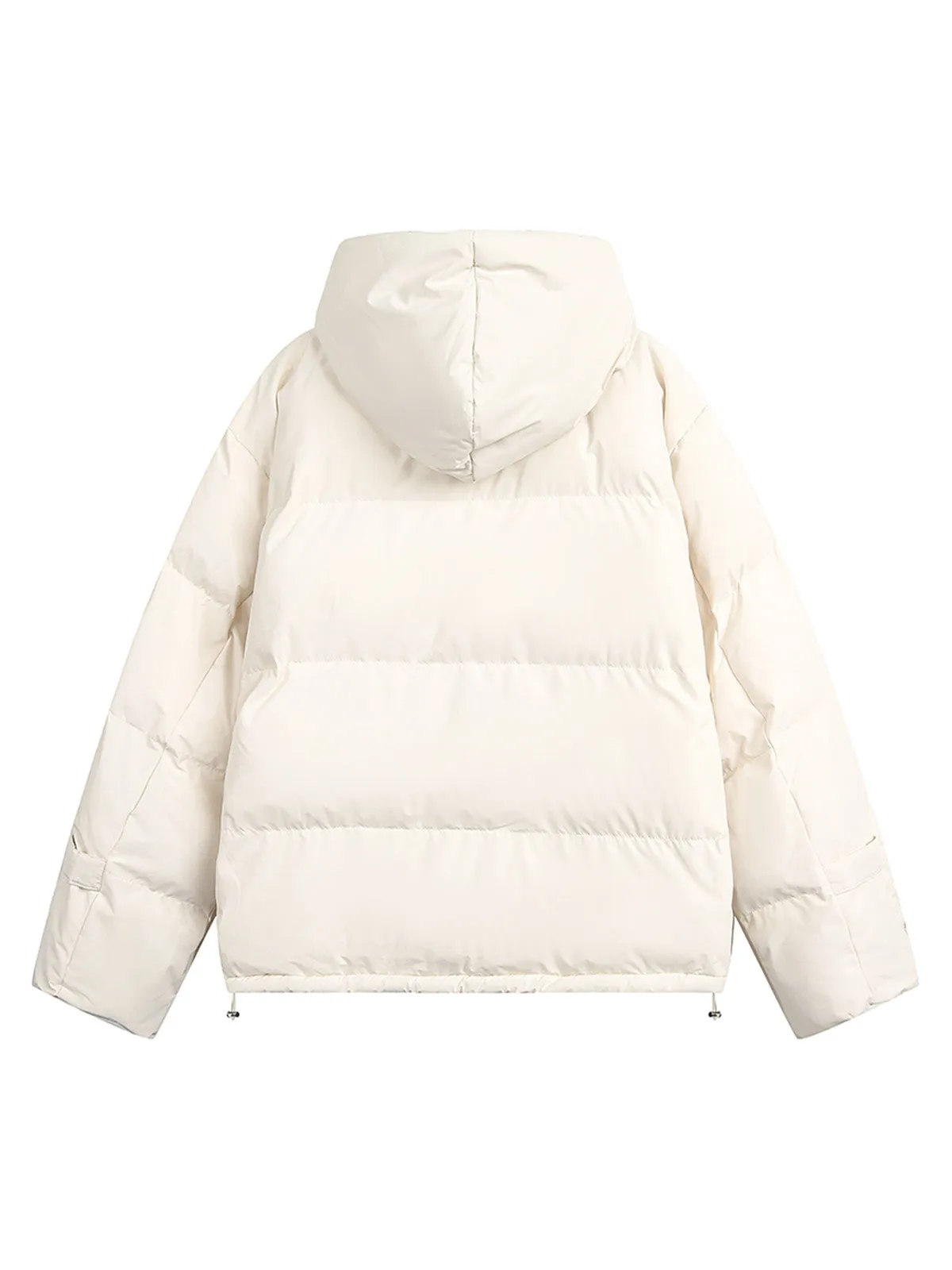 Stand Collar Hooded Puffer Jacket sold by Thesupermade product image thumbnail 5