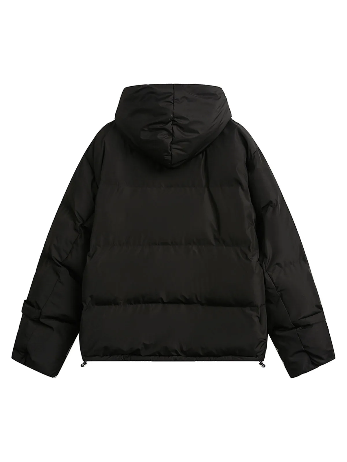 Stand Collar Hooded Puffer Jacket sold by Thesupermade product image thumbnail 2