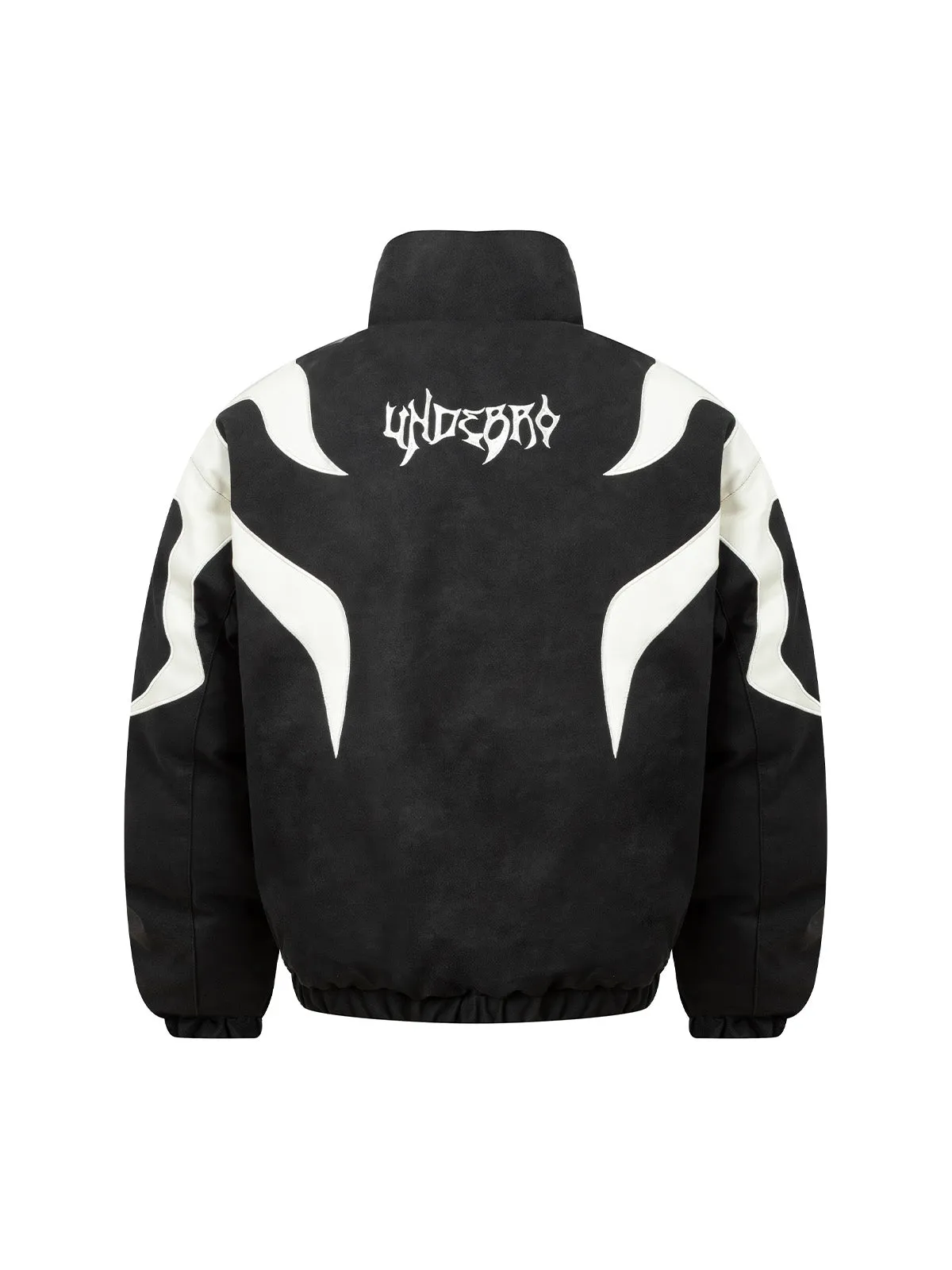 Street Flame Embroidered Suede Padded Puffer Jacket - 2283 sold by Thesupermade product image thumbnail 3