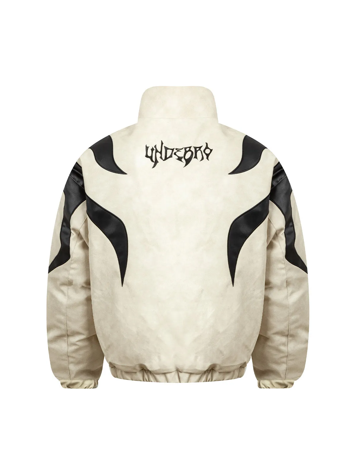 Street Flame Embroidered Suede Padded Puffer Jacket - 2283 sold by Thesupermade product image thumbnail 4