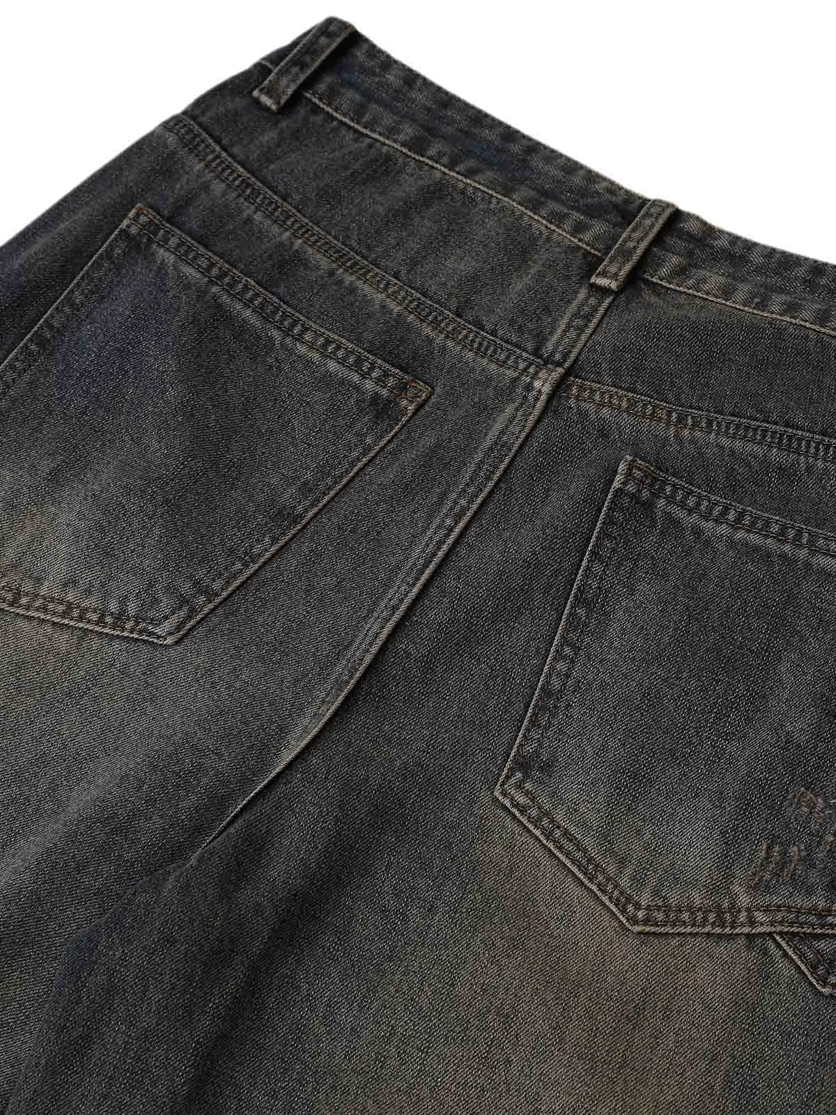 Washed Dirty-Dye Straight Jeans - 2352 sold by Thesupermade product image thumbnail 4