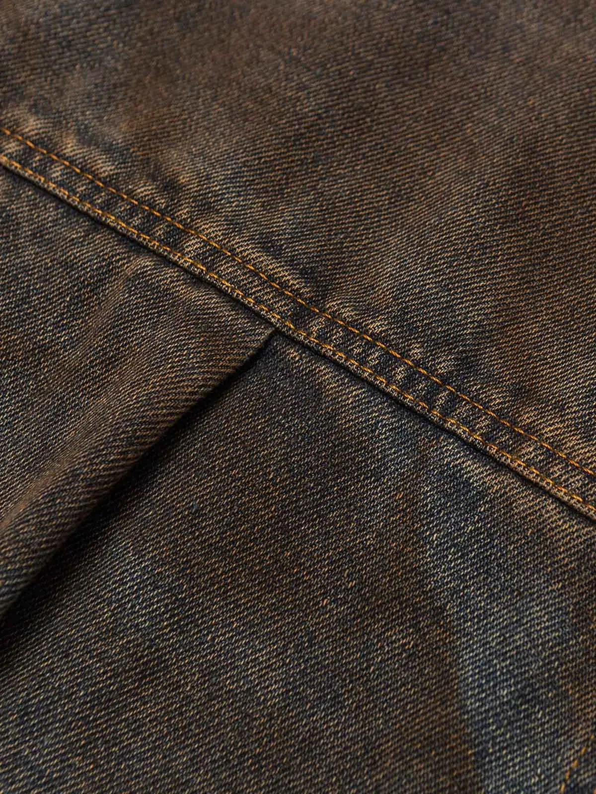 Dirty-Dye Gradient Denim Shirt sold by Thesupermade product image thumbnail 4