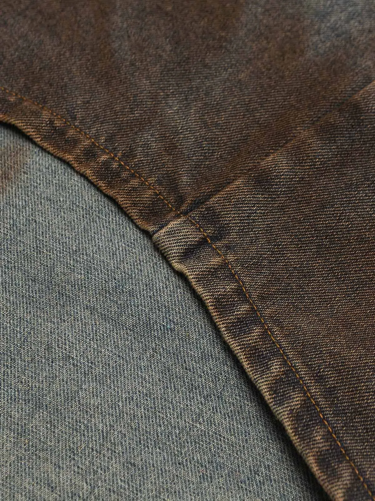 Dirty-Dye Gradient Denim Shirt sold by Thesupermade product image thumbnail 5