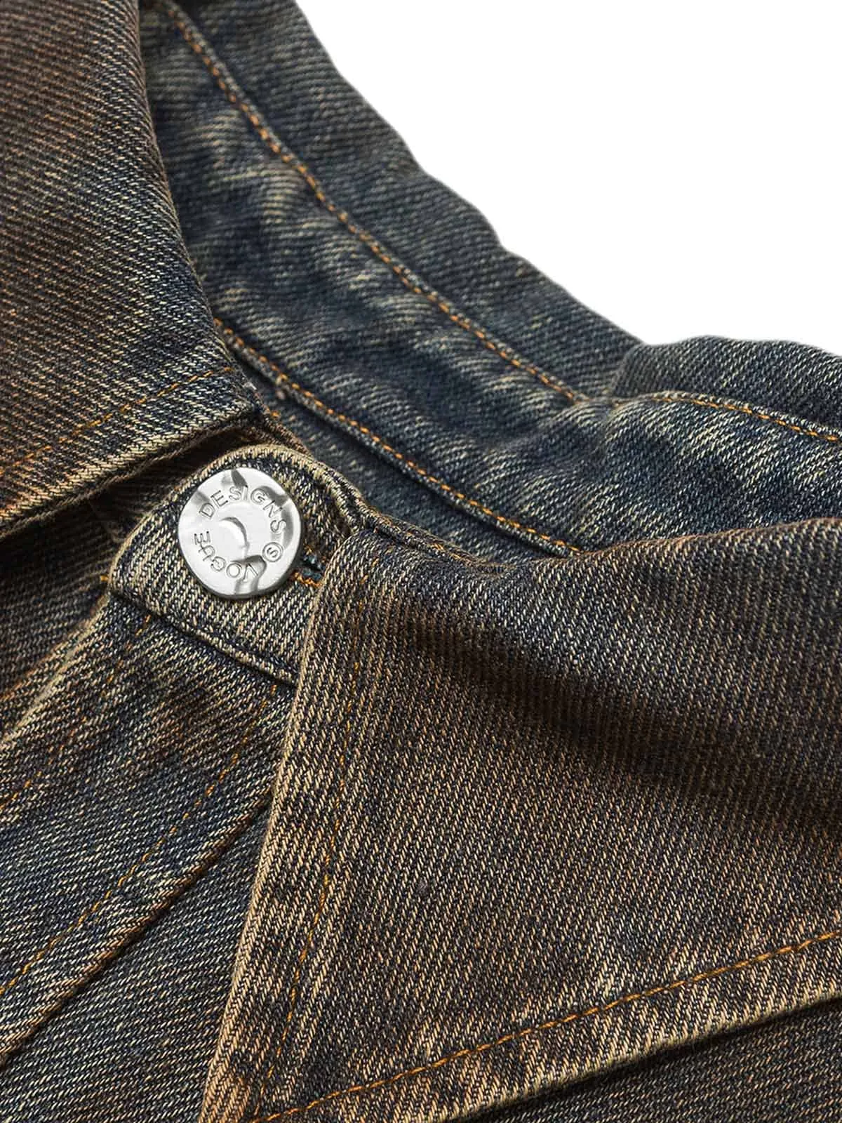 Dirty-Dye Gradient Denim Shirt sold by Thesupermade product image thumbnail 3