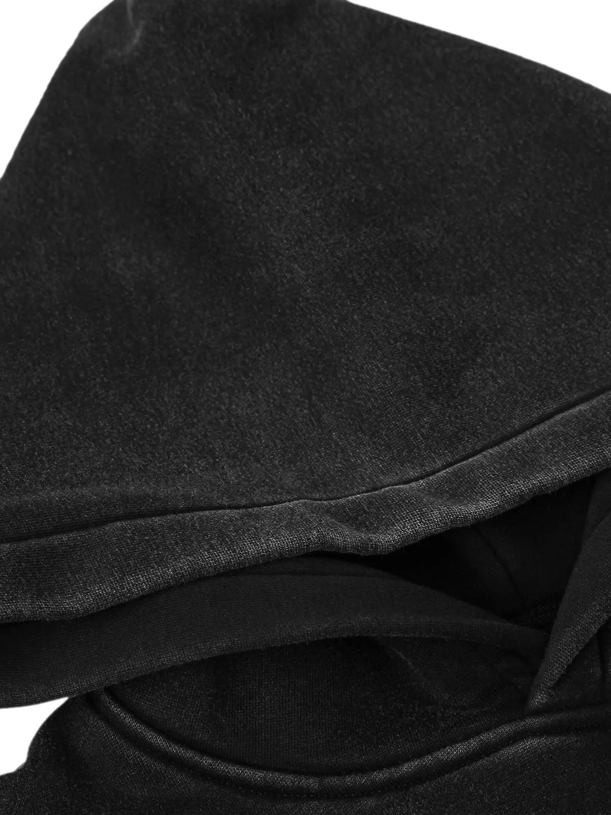 Smudge-Dyed Letter Print Hoodie sold by Thesupermade product image thumbnail 5