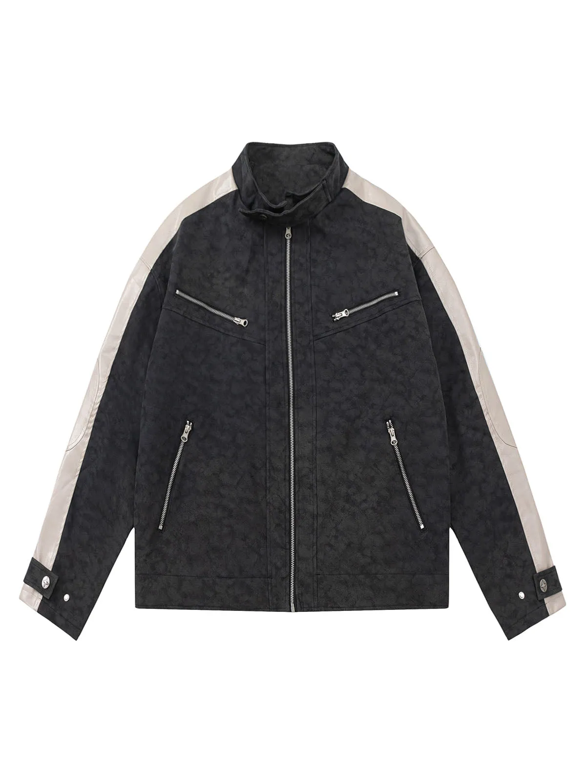 Matte PU Moto Leather Jacket sold by Thesupermade