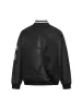Jersey Leather Quilted Bomber Jacket sold by Thesupermade