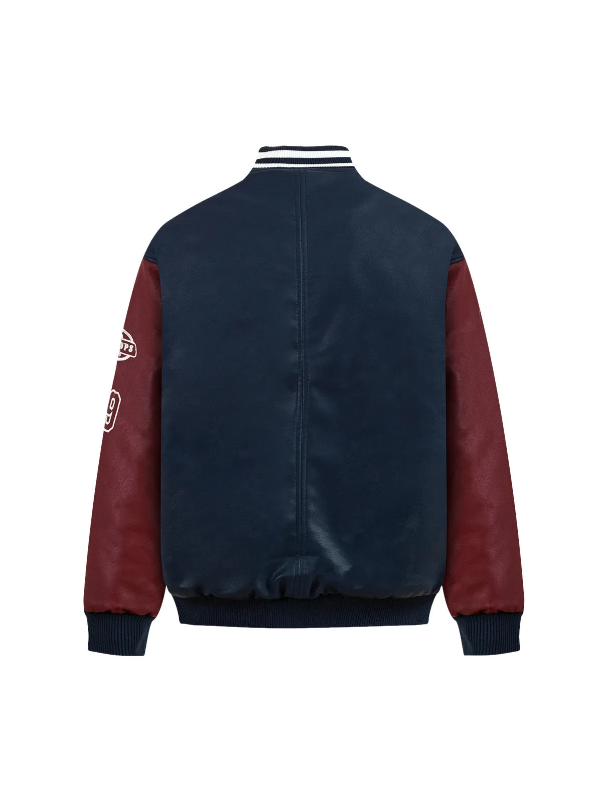 Jersey Leather Quilted Bomber Jacket sold by Thesupermade product image thumbnail 3