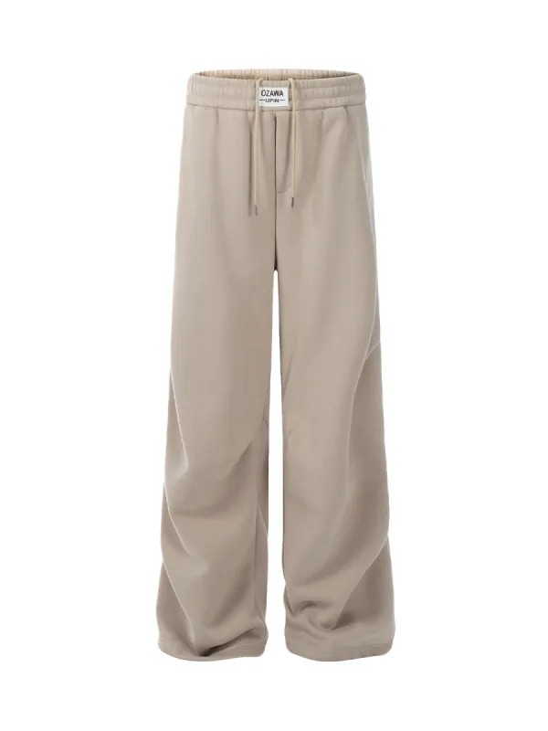 Drawstring Pleated Fleece Sweatpants sold by Thesupermade