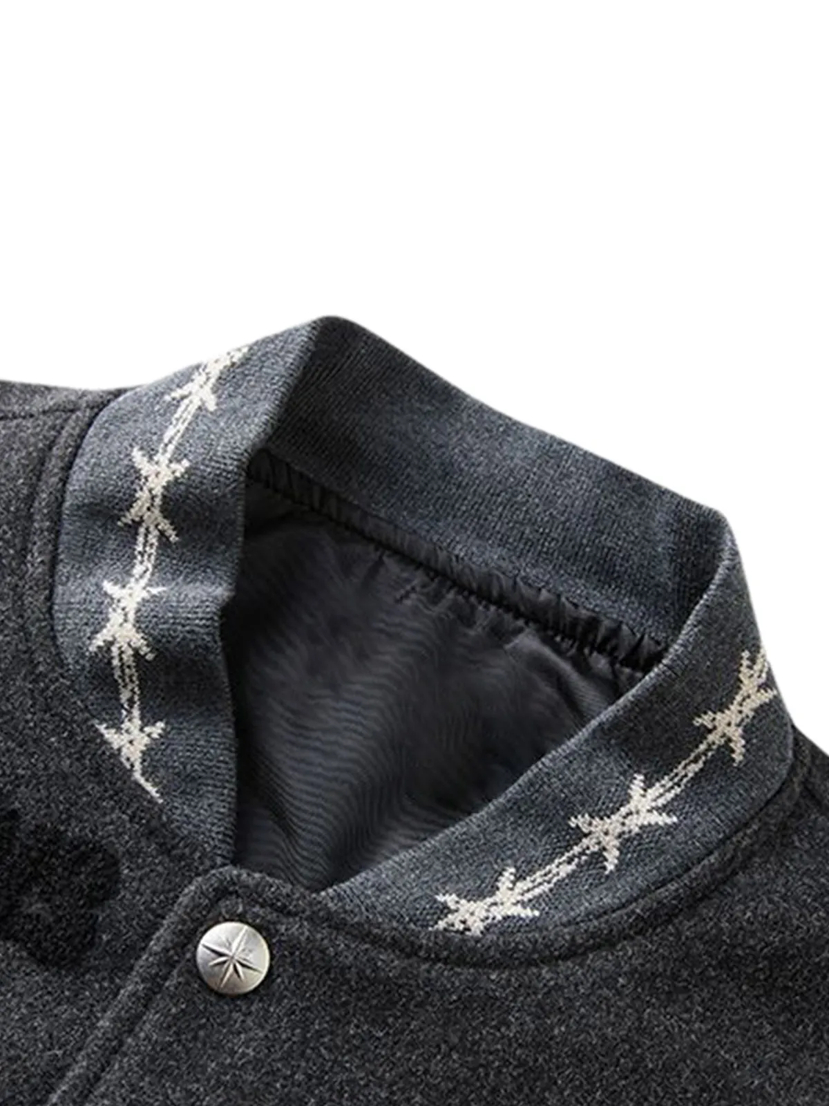 Retro Heavy Embroidery Devil Bomber Jacket - 2268 sold by Thesupermade product image thumbnail 5