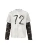 Camouflage Faux Two-piece Jersey Long Sleeve T-shirt - 2380 sold by Thesupermade