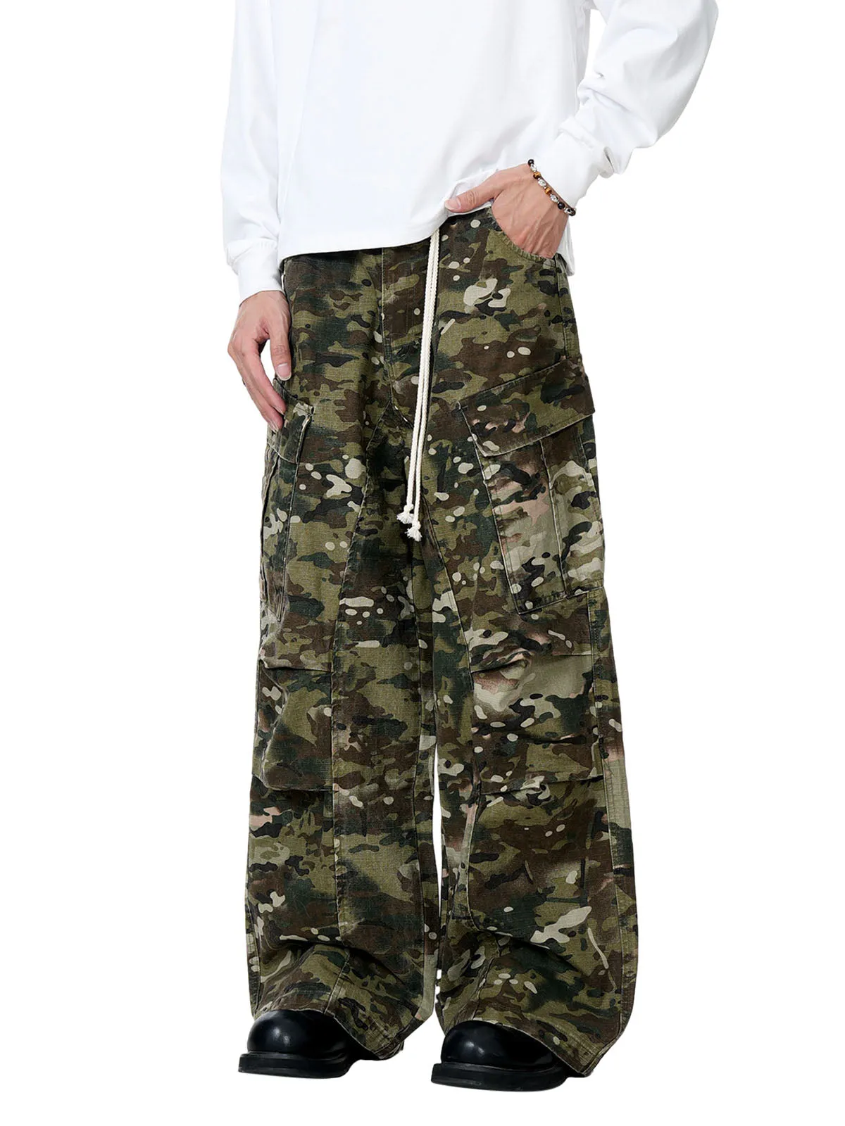 Camouflage Drawstring Cargo Pants - 2315 sold by Thesupermade product image thumbnail 4