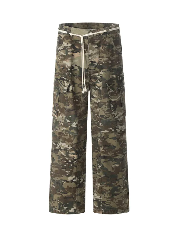 Camouflage Drawstring Cargo Pants - 2315 sold by Thesupermade