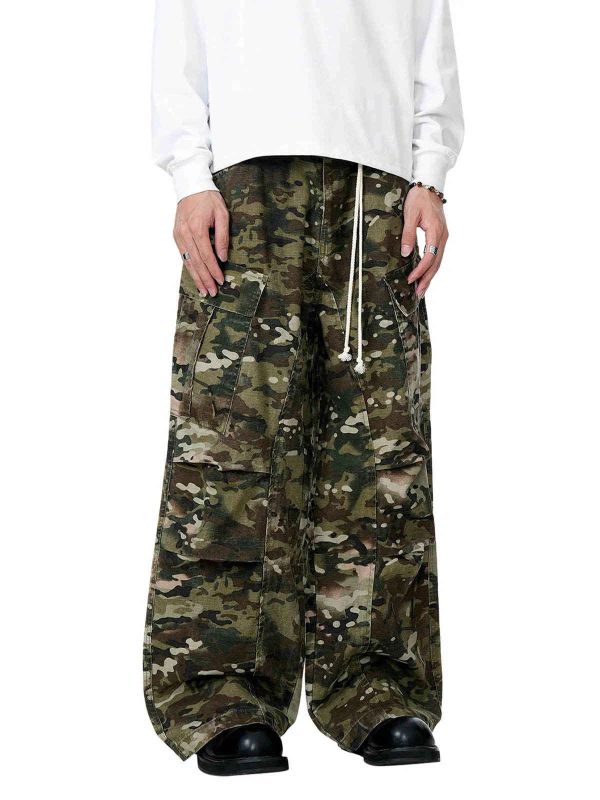 Camouflage Drawstring Cargo Pants - 2315 sold by Thesupermade product image thumbnail 5