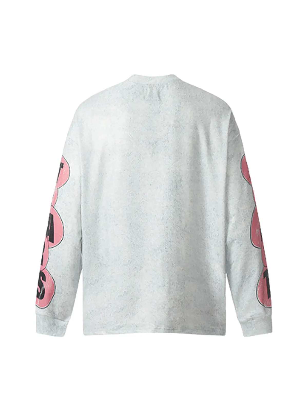 Washed Lettering Print Long Sleeve T-shirt sold by Thesupermade product image thumbnail 3