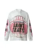 Washed Lettering Print Long Sleeve T-shirt sold by Thesupermade