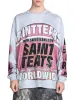Washed Lettering Print Long Sleeve T-shirt sold by Thesupermade