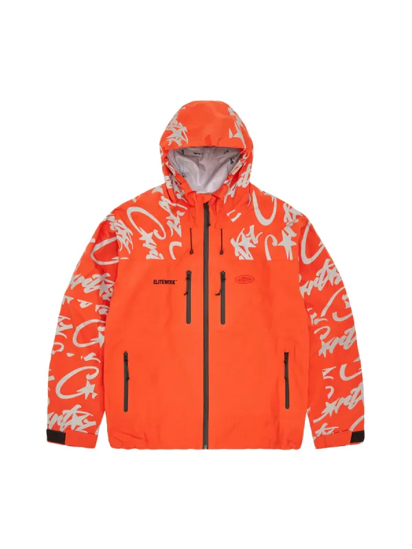 Reflective Hand-painted Letters Hooded Jacket sold by Thesupermade
