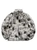 Tie-Dye Stand Collar Cheetah Fur Jacket sold by Thesupermade