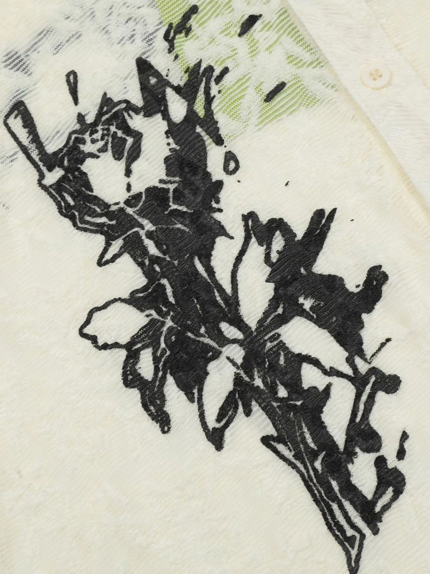 Retro High Street Hollow Printed Shirt sold by Thesupermade product image thumbnail 5