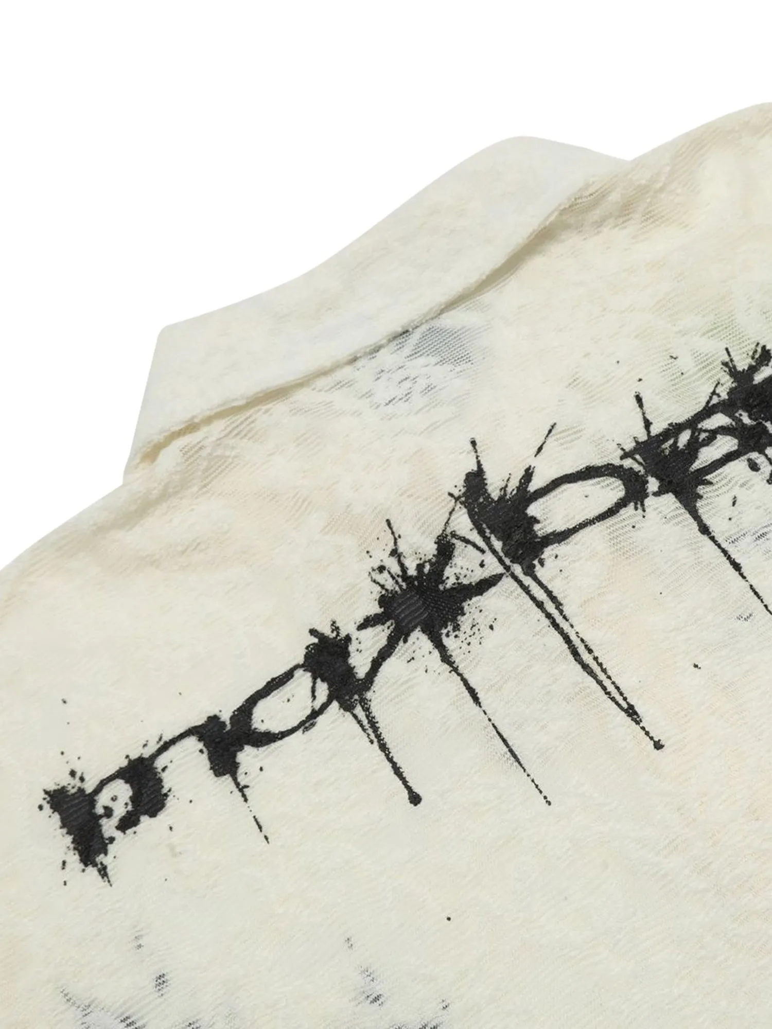 Retro High Street Hollow Printed Shirt sold by Thesupermade product image thumbnail 4