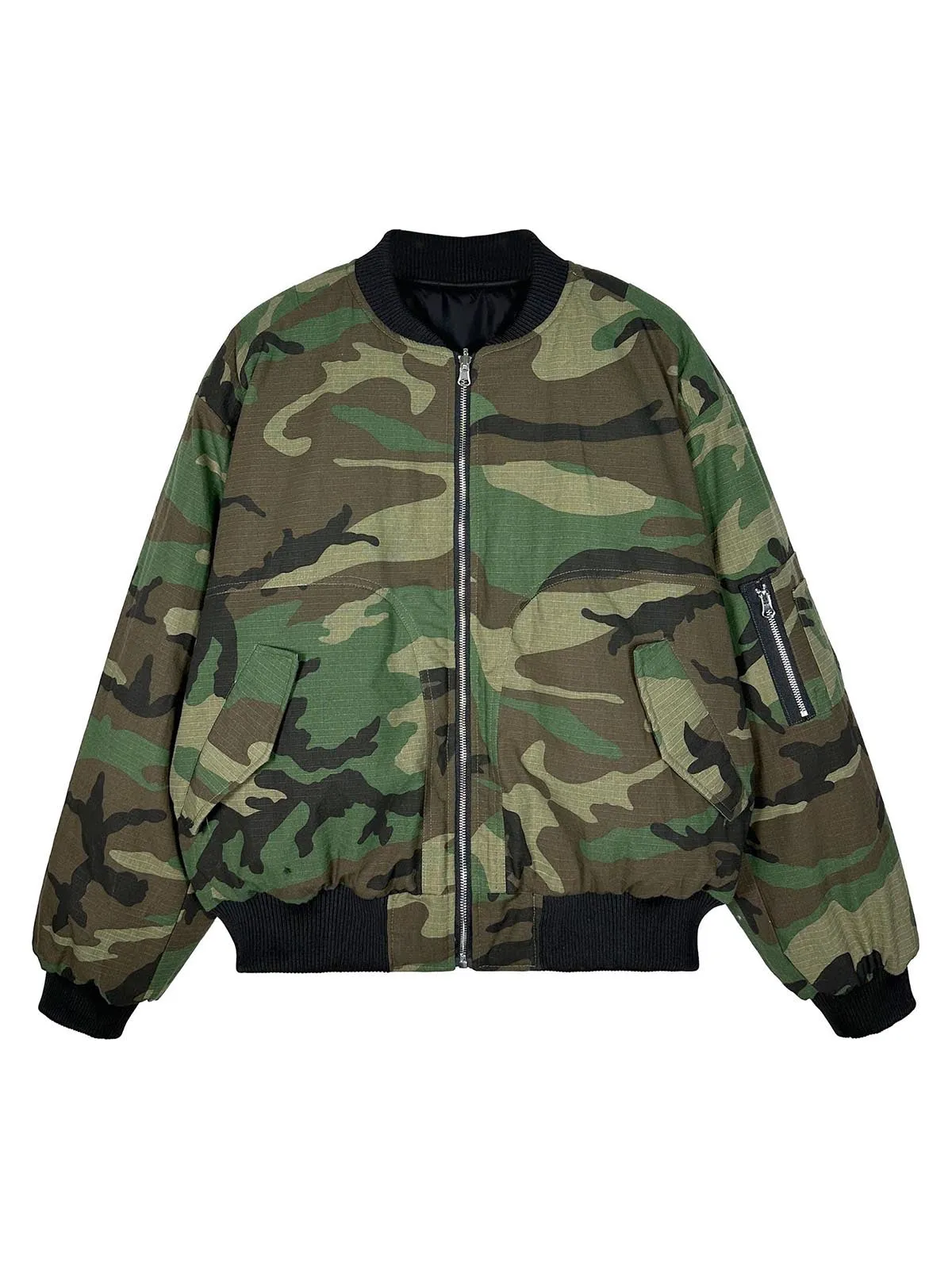 Camouflage Reversible Bomber Jacket sold by Thesupermade