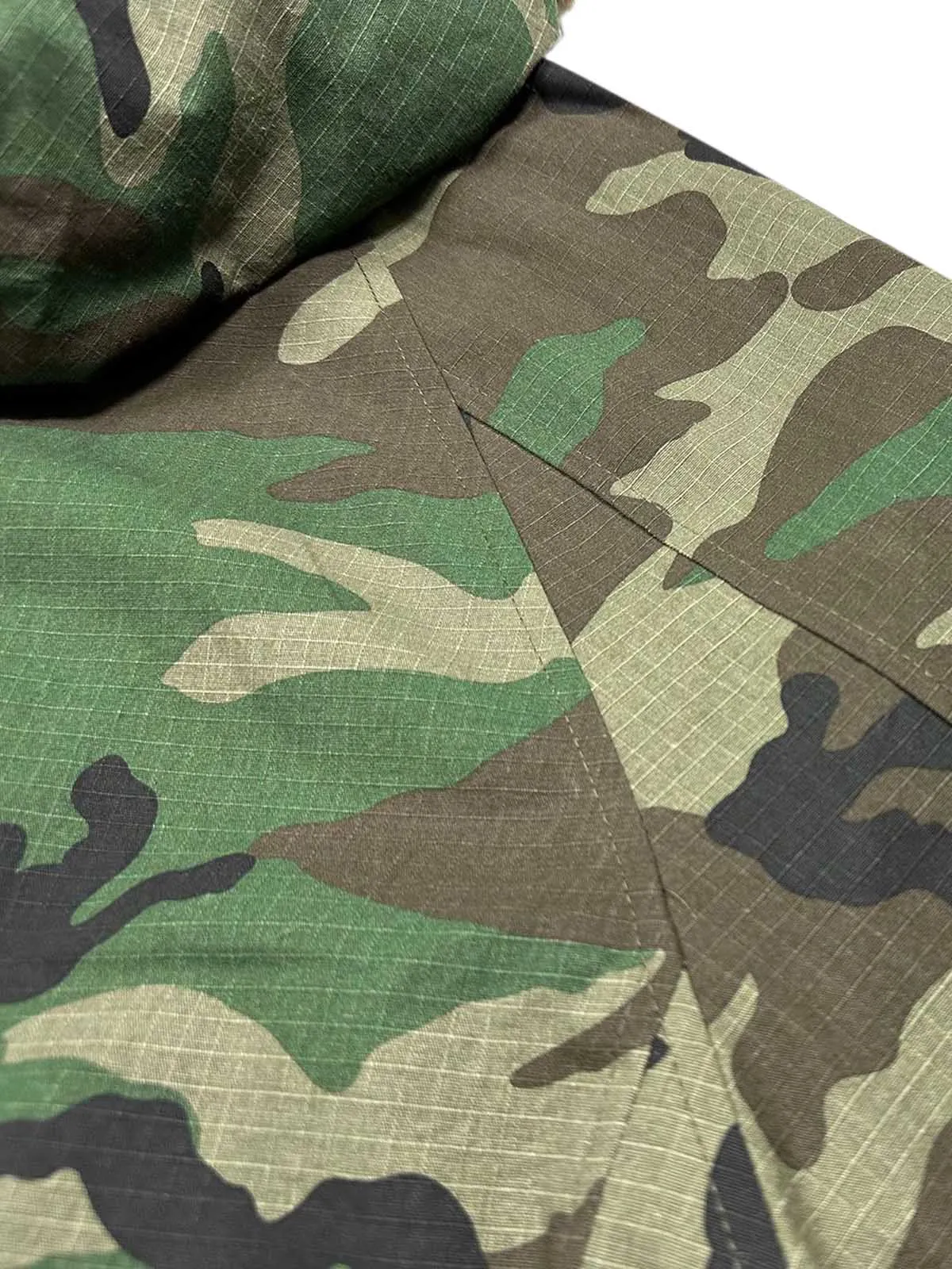 Camouflage Fur Hooded Fleece Jacket sold by Thesupermade product image thumbnail 4