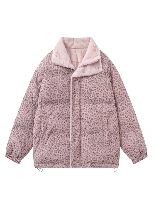 Cheetah Sherpa-Lined Puffer Jacket sold by Thesupermade