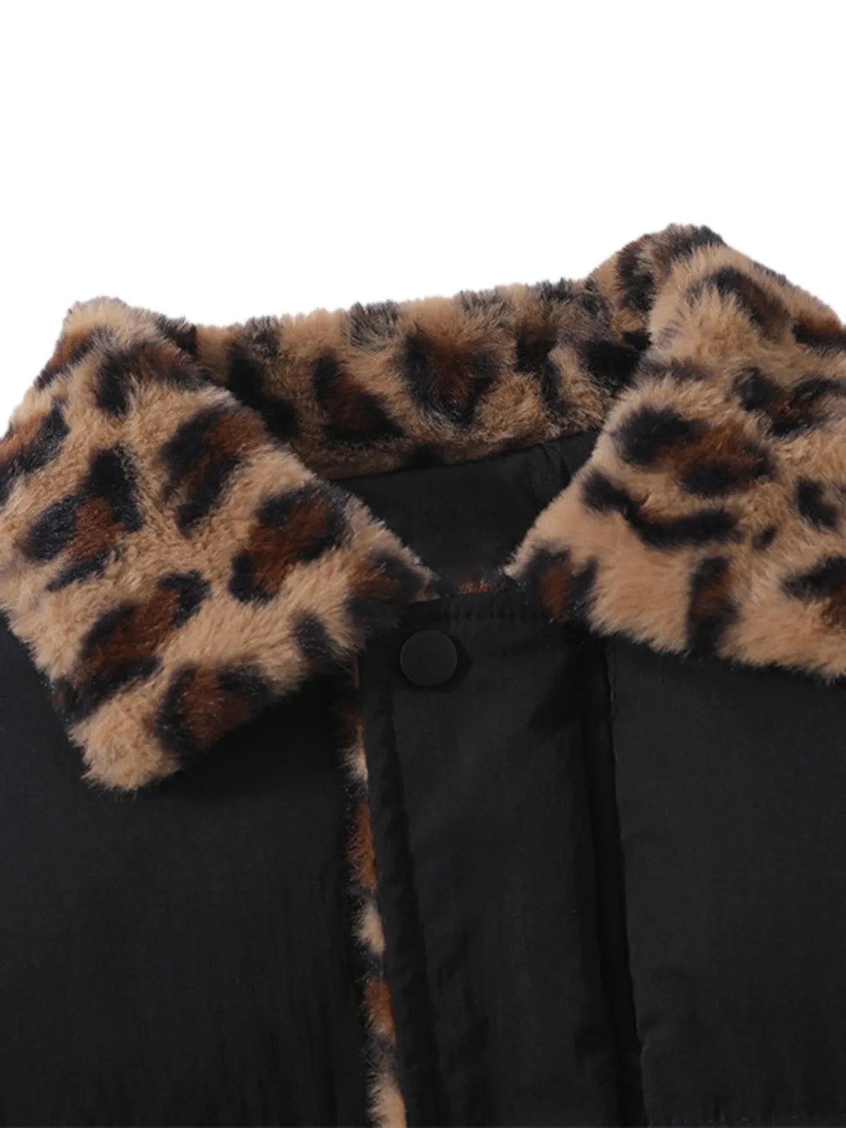 Cheetah Collar Puffer Jacket sold by Thesupermade product image thumbnail 5