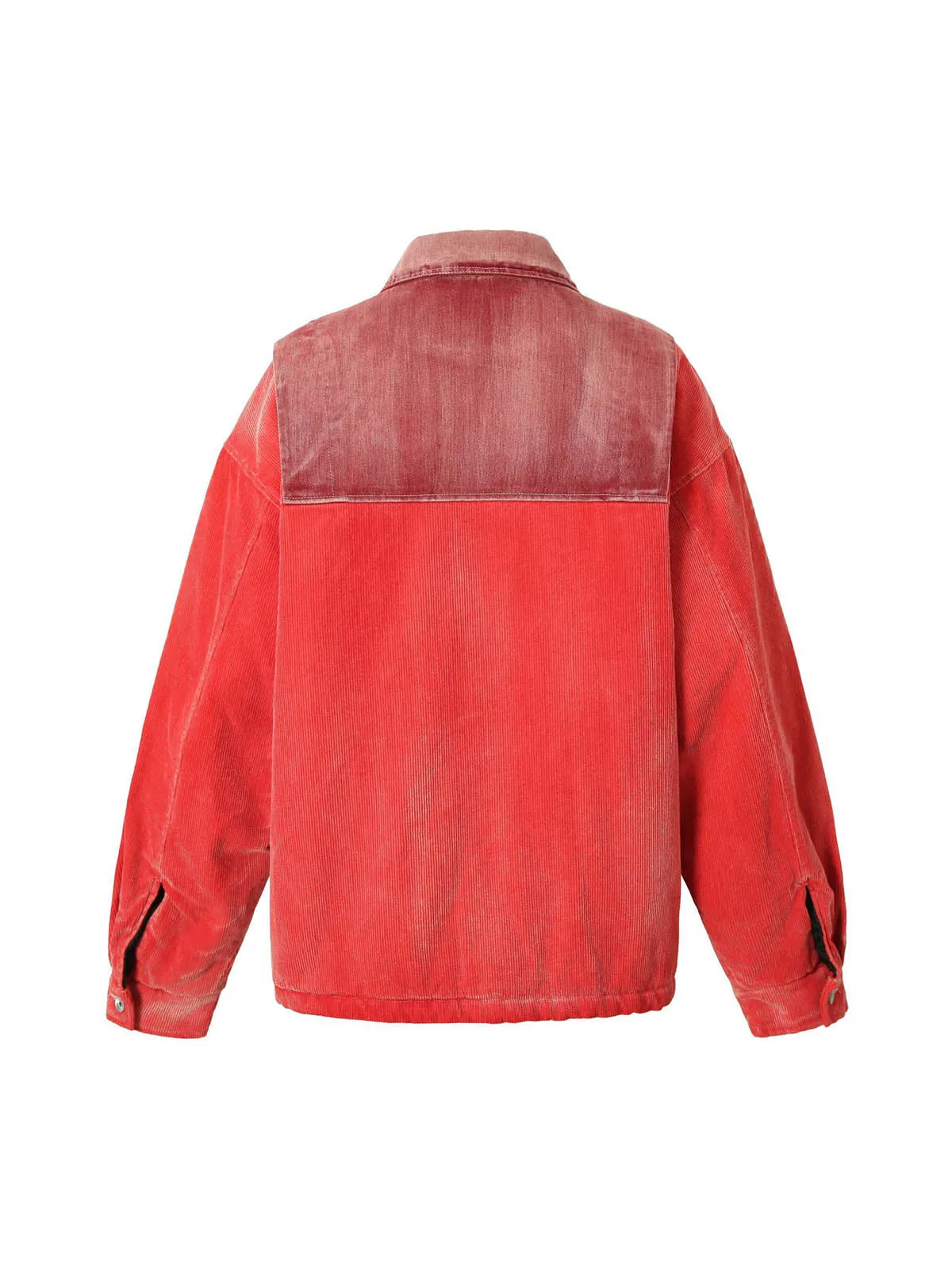 Distressed Printed Stand Collar Corduroy Jacket sold by Thesupermade product image thumbnail 2