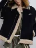 Fur Collar Zip Up Sherpa-Lined Jacket sold by Thesupermade
