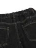 Patchwork Plaid Pleated Baggy Barrel Jeans - 2334 sold by Thesupermade