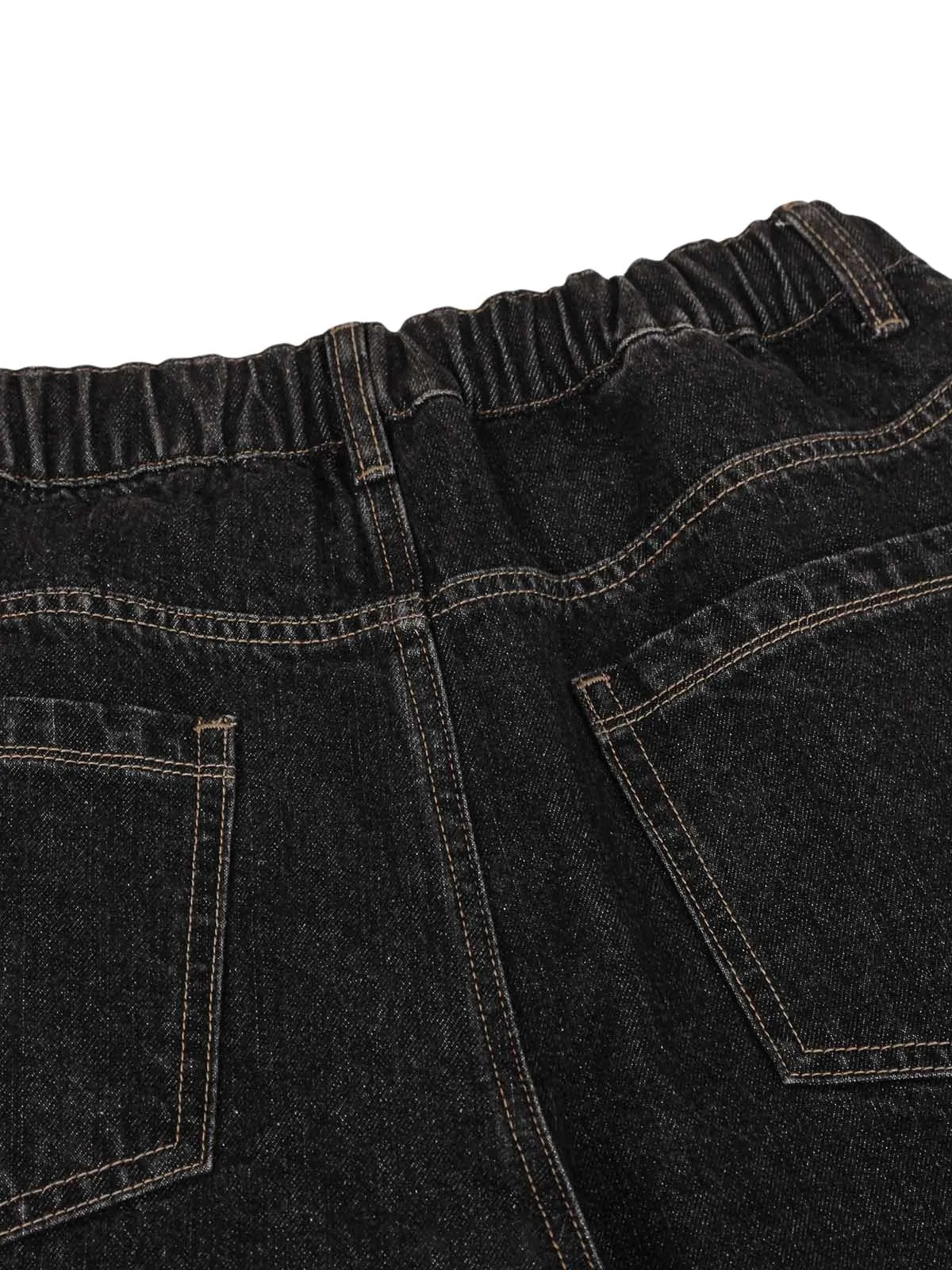 Patchwork Plaid Pleated Baggy Barrel Jeans - 2334 sold by Thesupermade product image thumbnail 4