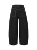 Patchwork Plaid Pleated Baggy Barrel Jeans - 2334 sold by Thesupermade