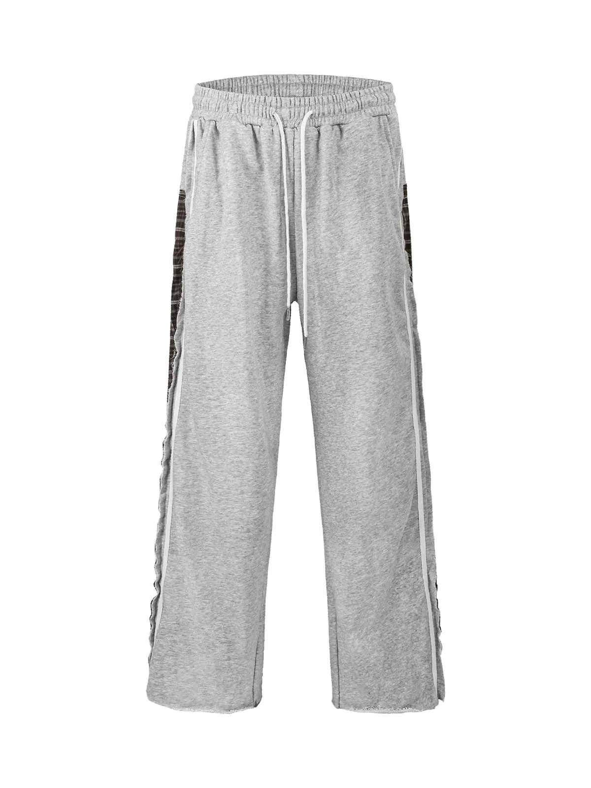 Plaid Patchwork Drawstring Sweatpants sold by Thesupermade product image thumbnail 3