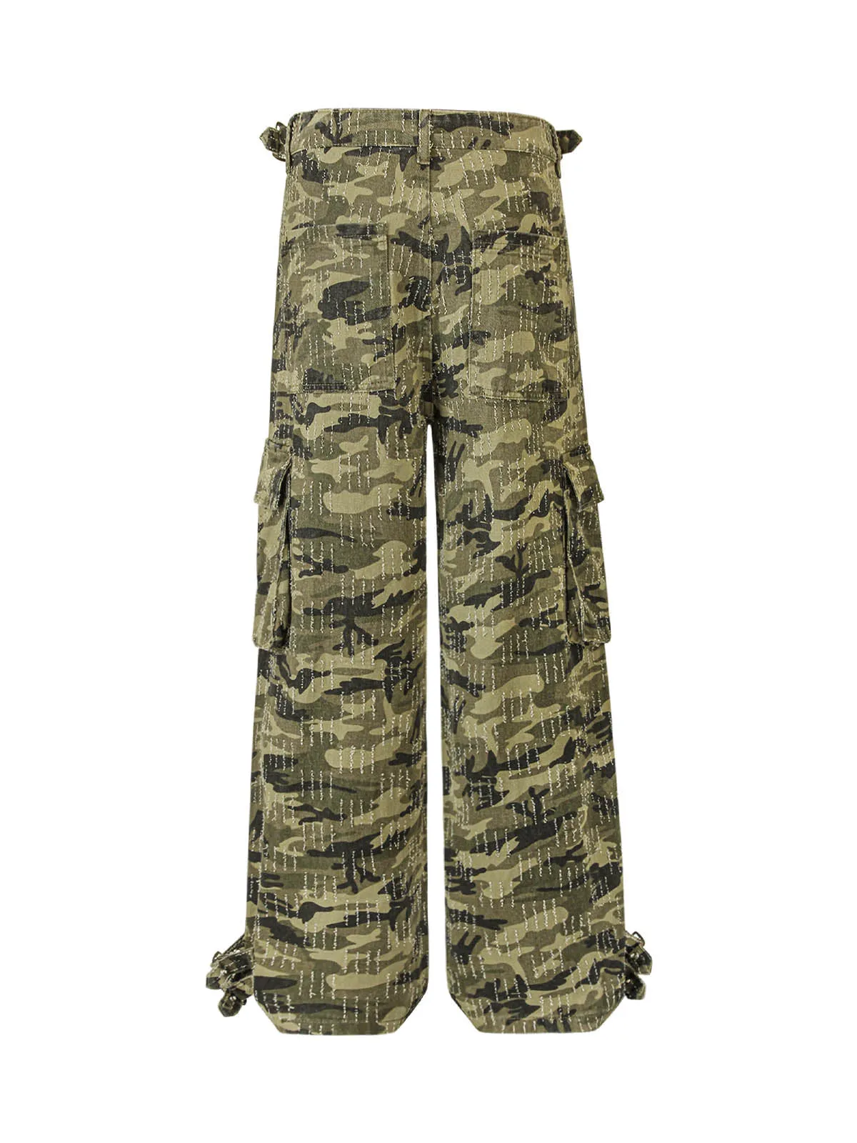 Camouflage Multi-Pocket Cargo Pants sold by Thesupermade product image thumbnail 4