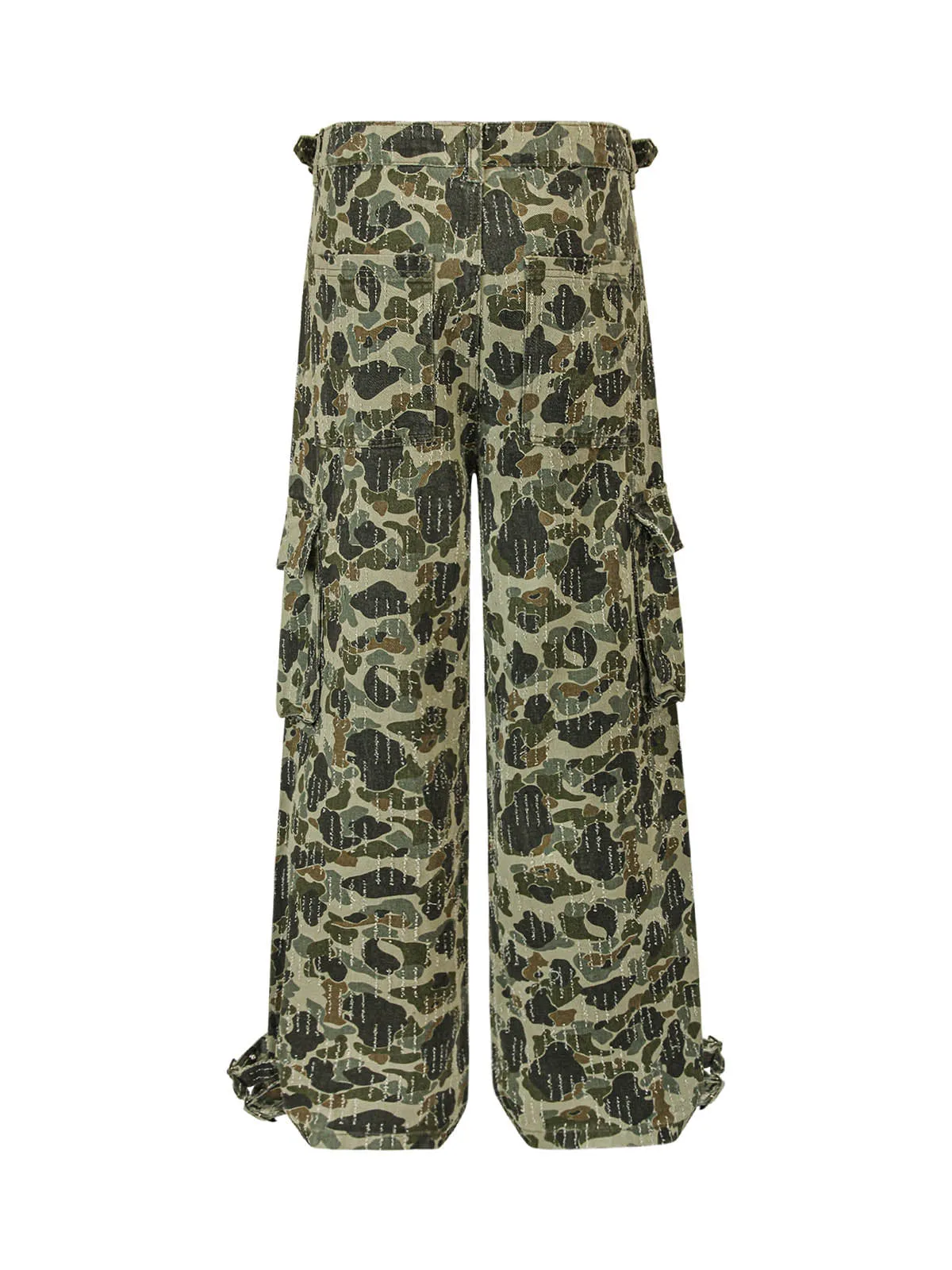 Camouflage Multi-Pocket Cargo Pants sold by Thesupermade product image thumbnail 3