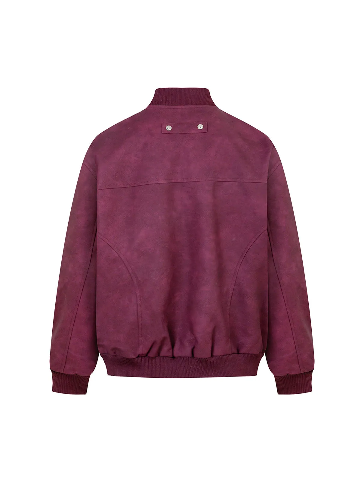 Deconstructed Zip Up Leather Bomber Jacket sold by Thesupermade product image thumbnail 5