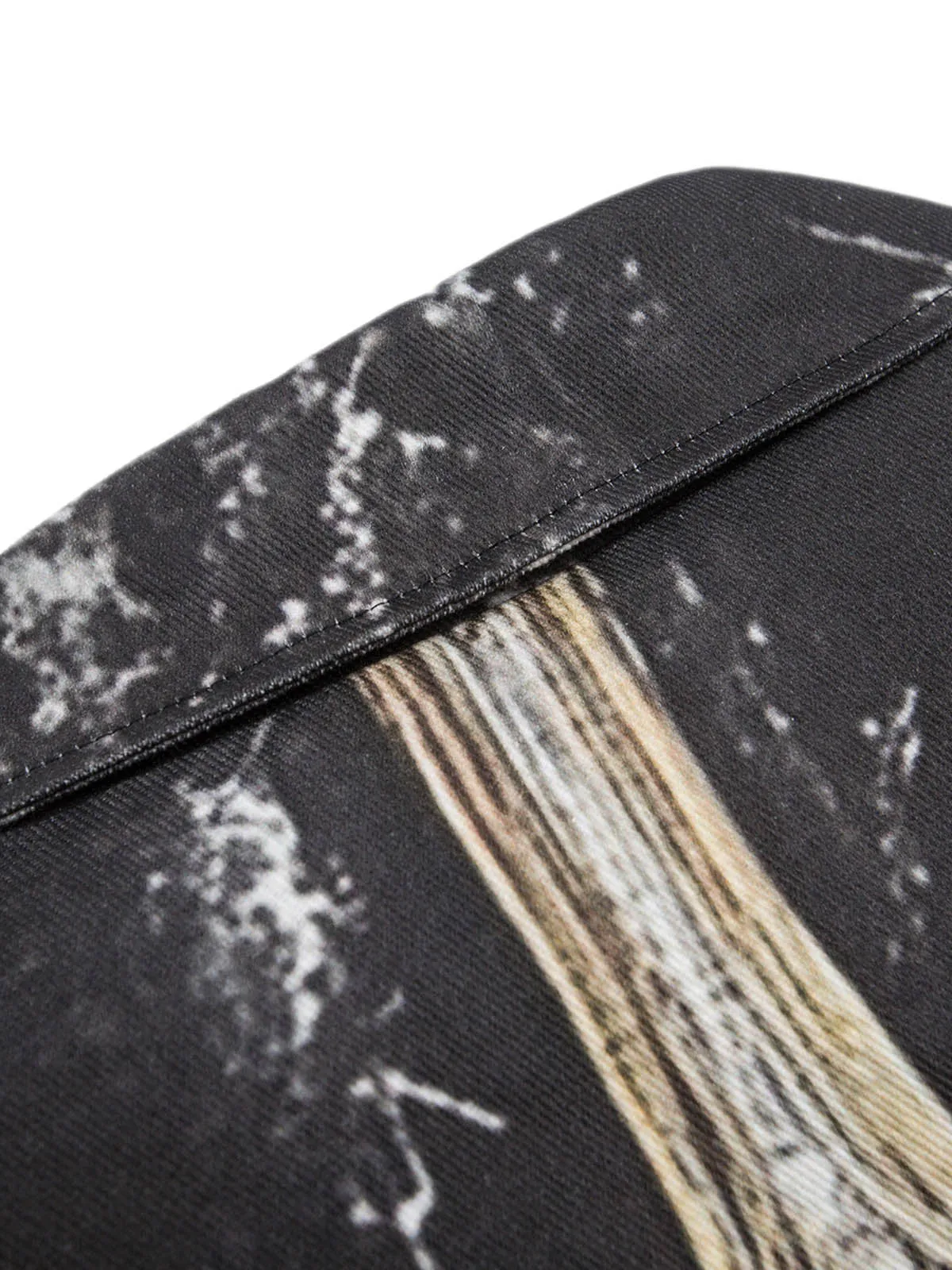 Cross Printed Zip Up Quilted Bomber Jacket sold by Thesupermade product image thumbnail 4