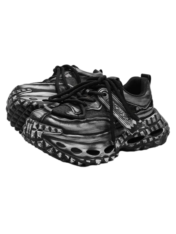 Retro Tire Sole Chunky Sneakers - 2340 sold by Thesupermade