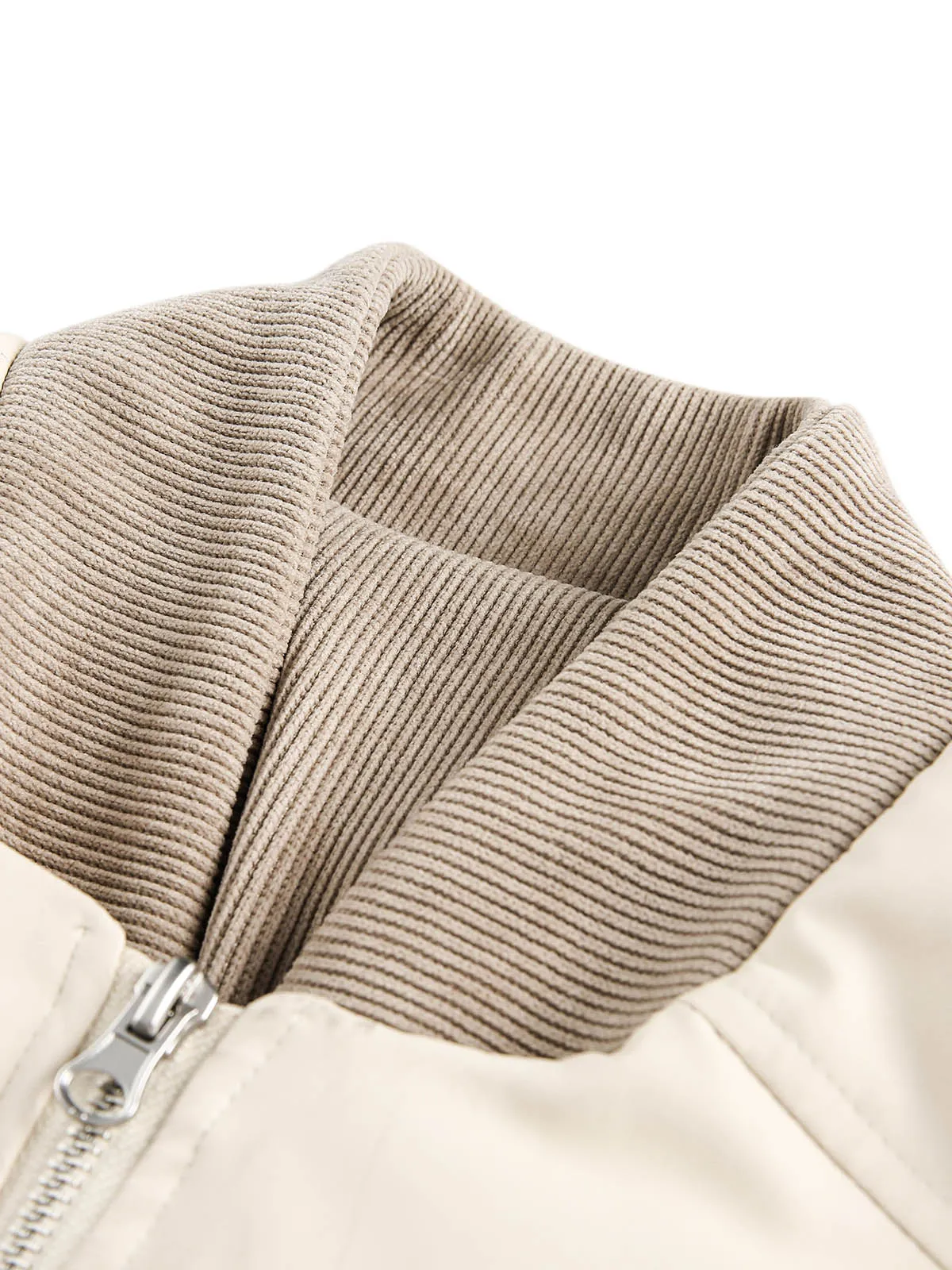 Retro Patchwork Multi Pocket Puffer Bomber Jacket sold by Thesupermade product image thumbnail 5