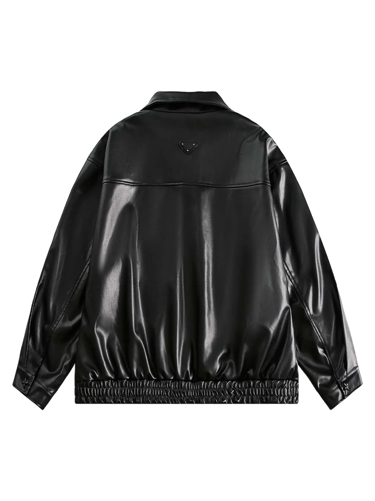 Multi Pocket Rhinestone PU Leather Jacket sold by Thesupermade product image thumbnail 2