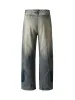 Deconstructed Ankle Loop Straight Jeans sold by Thesupermade