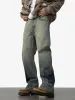 Deconstructed Ankle Loop Straight Jeans sold by Thesupermade