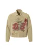 Washed Graffiti Zip Up Workwear Jacket sold by Thesupermade