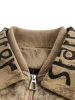 Distressed Double-layer Collar Workwear Jacket sold by Thesupermade