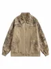 Distressed Double-layer Collar Workwear Jacket sold by Thesupermade