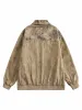 Distressed Double-layer Collar Workwear Jacket sold by Thesupermade